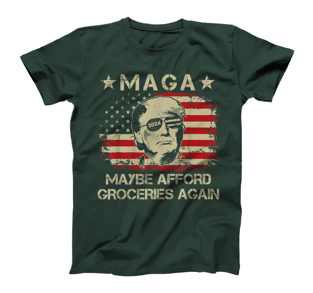 MAGA 2024 Maybe Afford Groceries Again Retro Trump 2024 T-Shirt