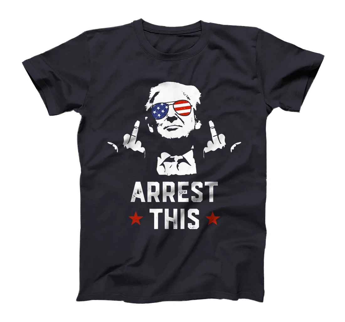 Funny Trump Arrest This Donald Trump Middle Finger President T-Shirt