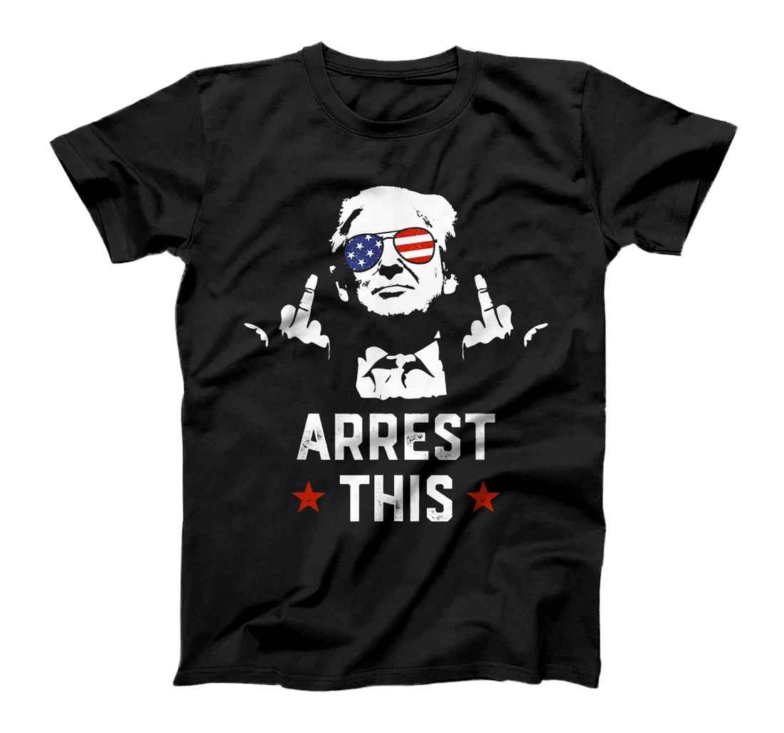 Funny Trump Arrest This Donald Trump Middle Finger President T-Shirt