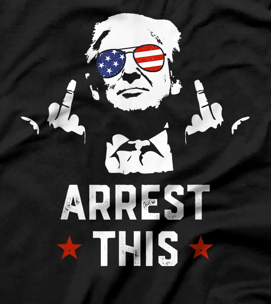 Funny Trump Arrest This Donald Trump Middle Finger President T-Shirt