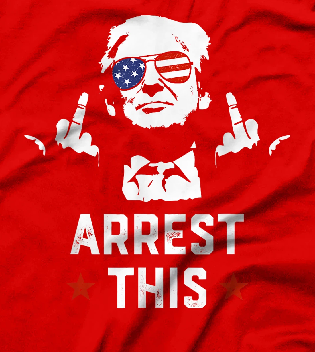 Funny Trump Arrest This Donald Trump Middle Finger President T-Shirt