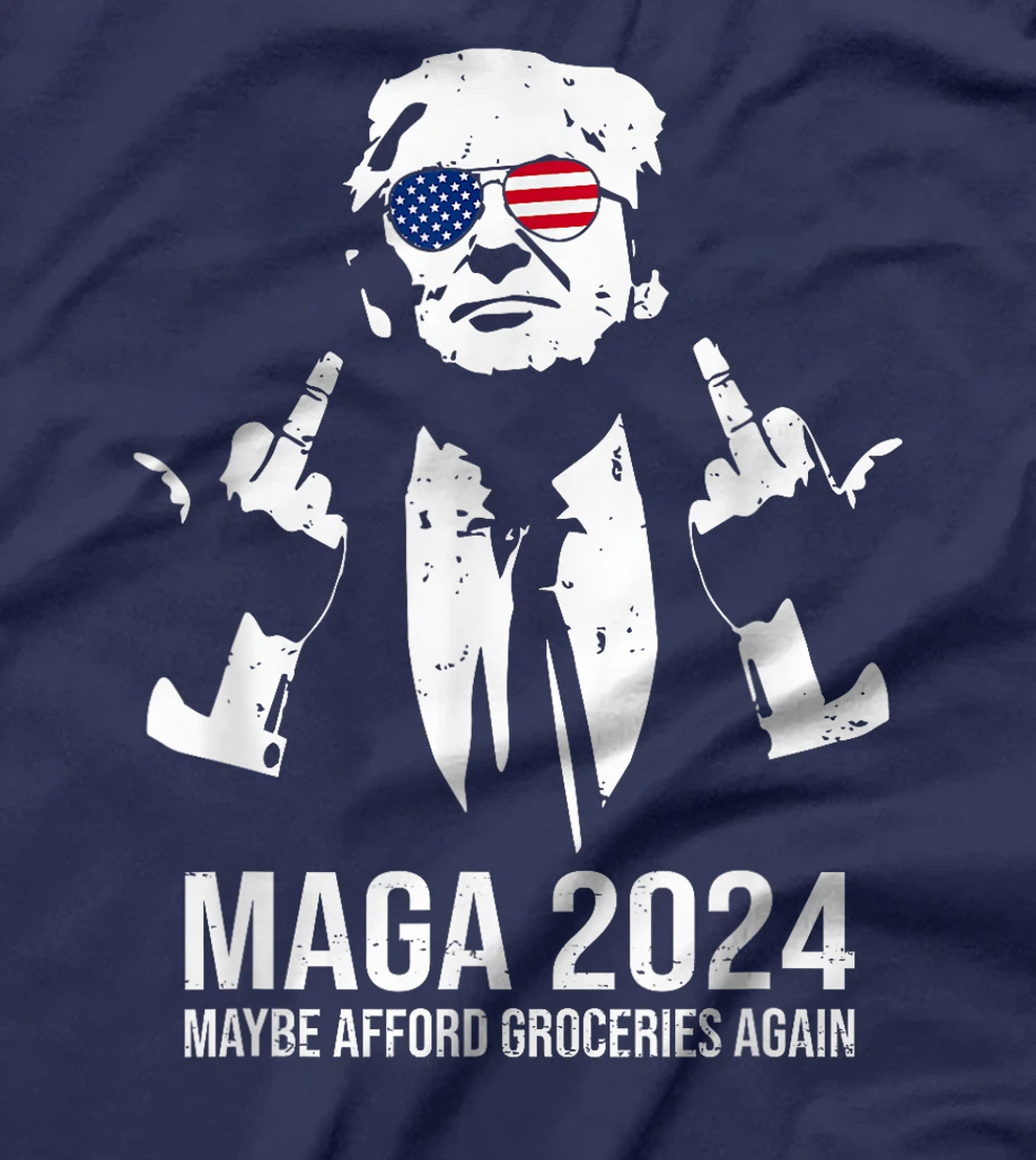 MAGA 2024 Maybe Afford Groceries Again Retro Trump 2024 T-Shirt