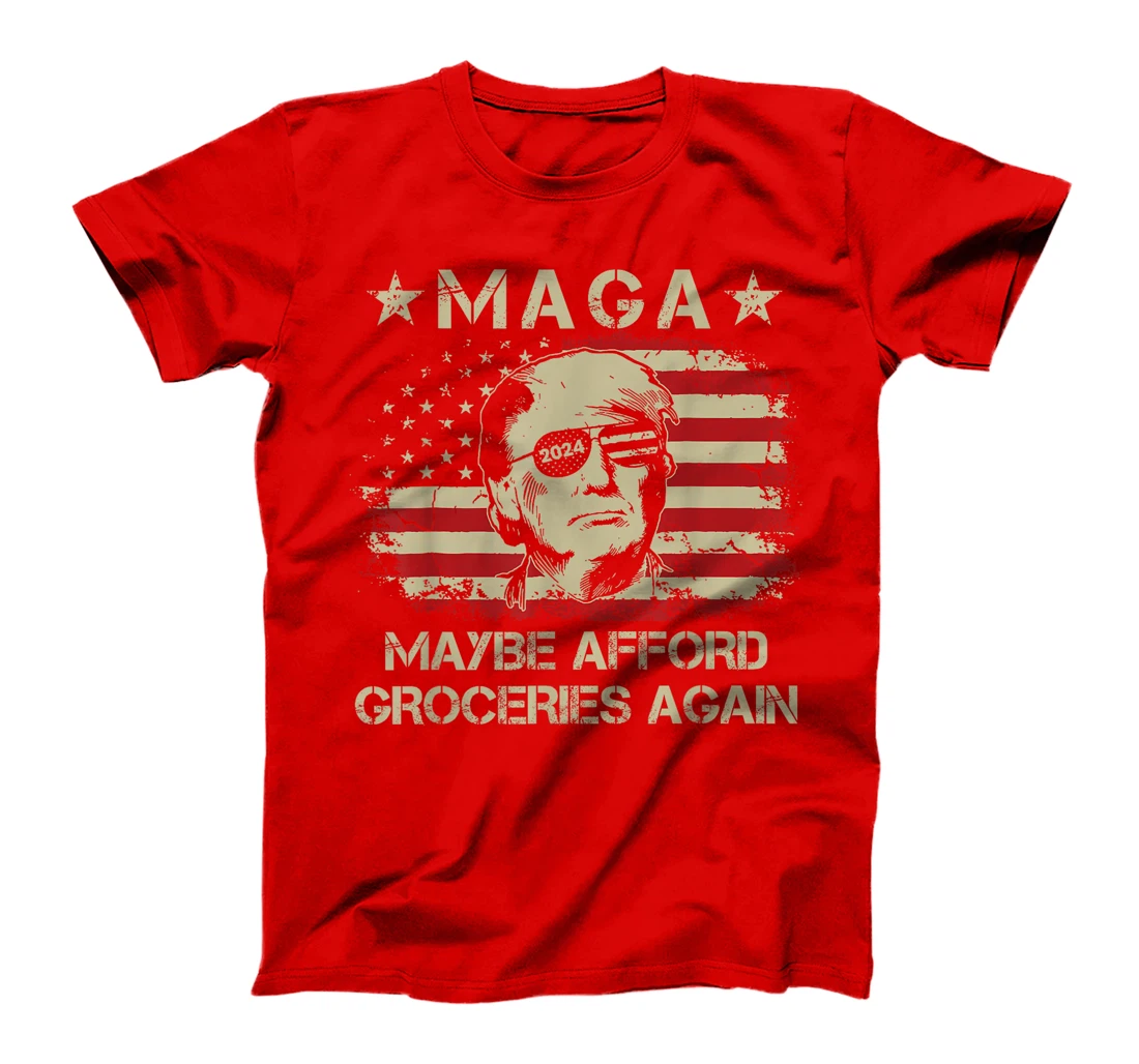 MAGA 2024 Maybe Afford Groceries Again Retro Trump 2024 T-Shirt