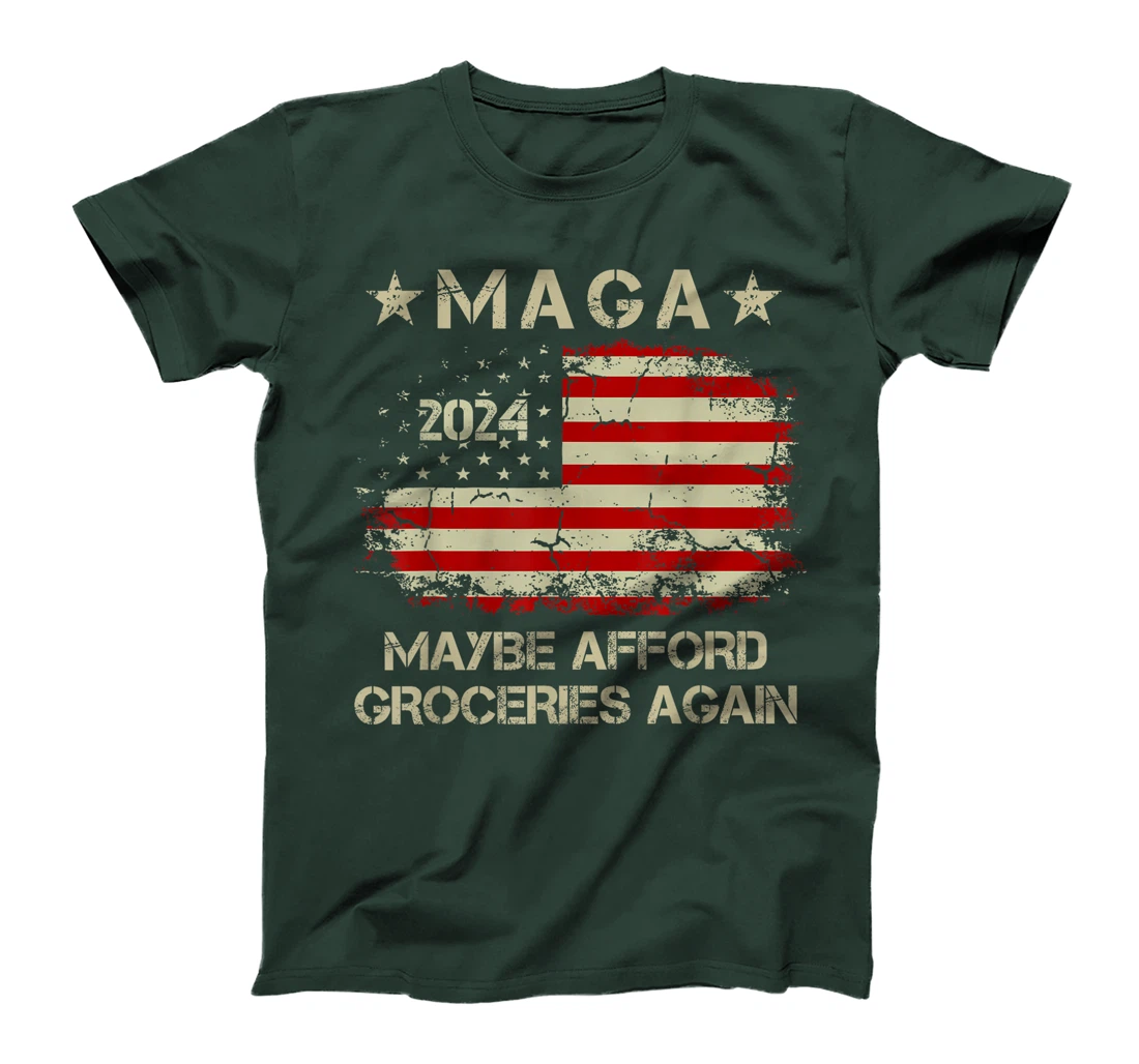 MAGA 2024 Maybe Afford Groceries Again Retro Trump 2024 T-Shirt