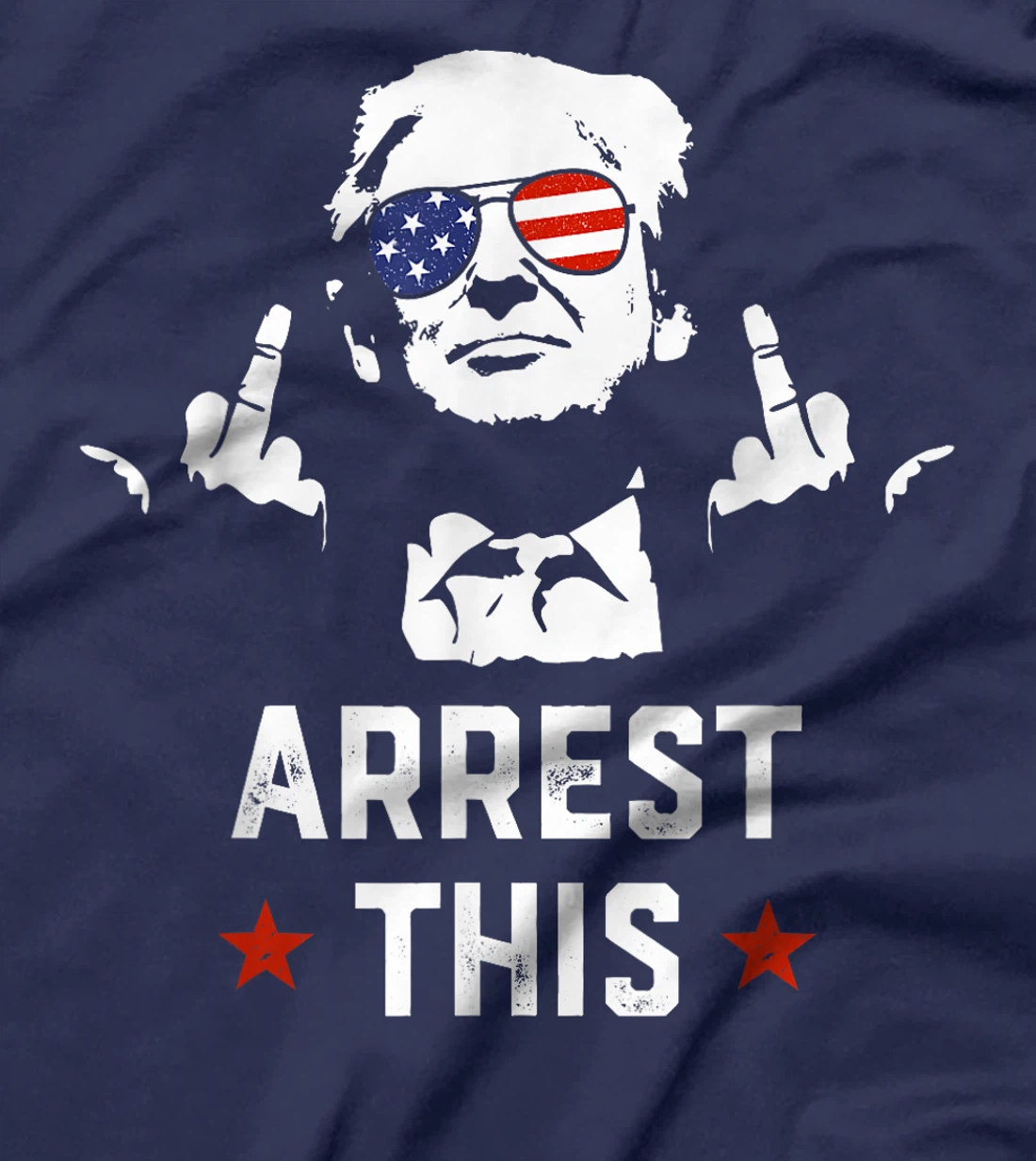 Funny Trump Arrest This Donald Trump Middle Finger President T-Shirt