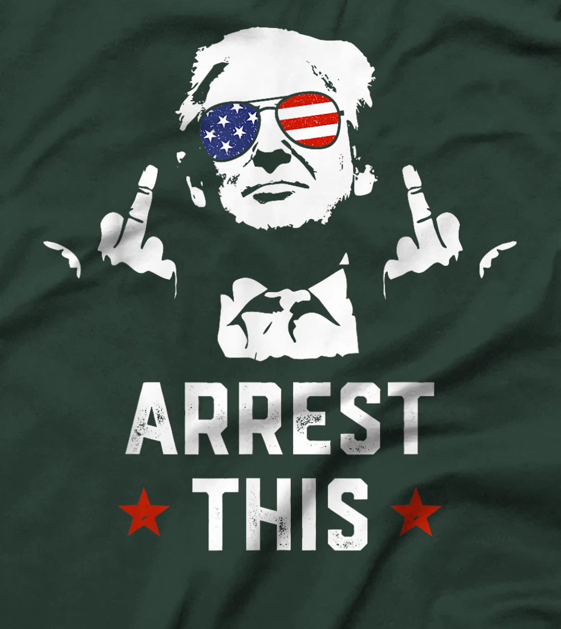 Funny Trump Arrest This Donald Trump Middle Finger President T-Shirt