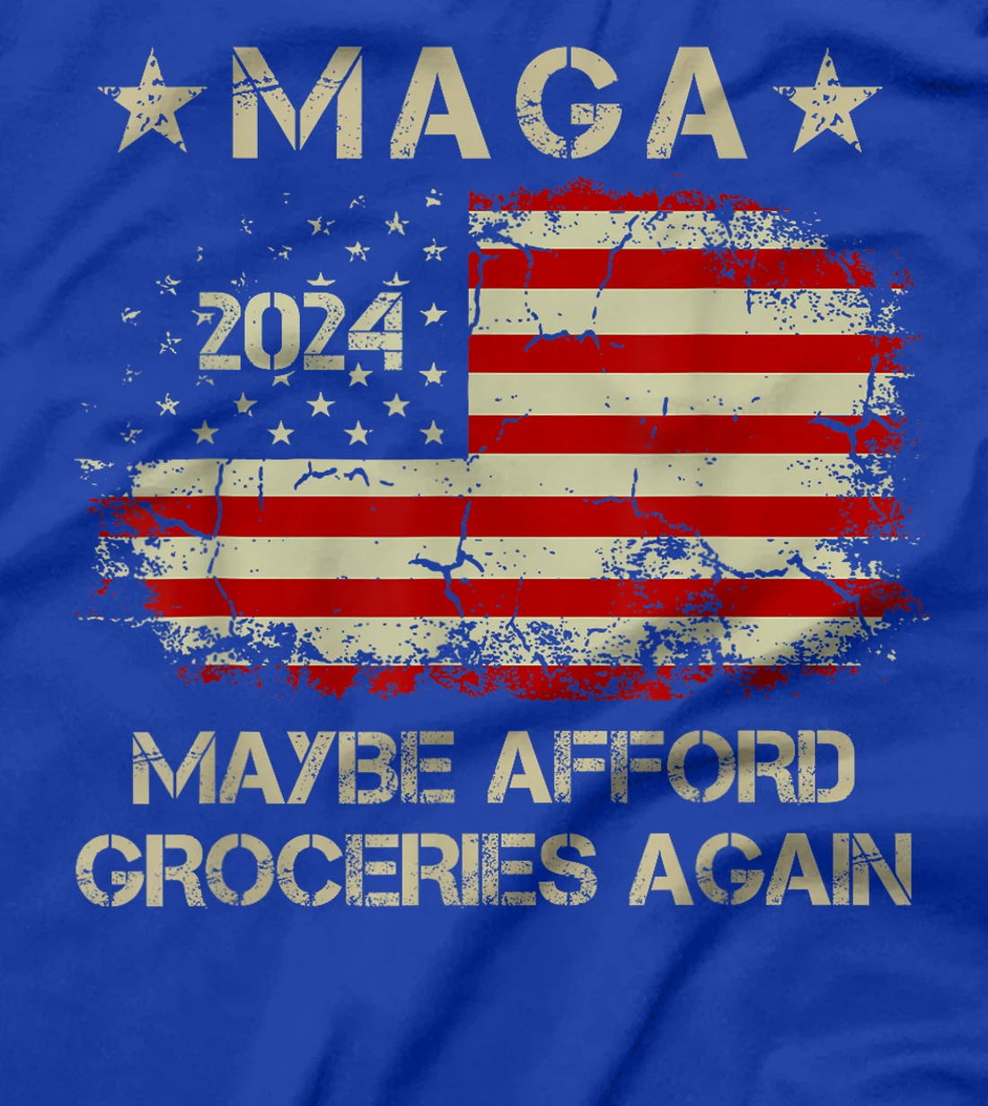 MAGA 2024 Maybe Afford Groceries Again Retro Trump 2024 T-Shirt
