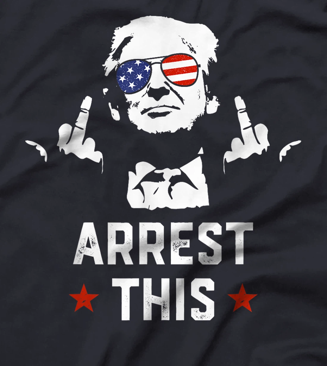 Funny Trump Arrest This Donald Trump Middle Finger President T-Shirt