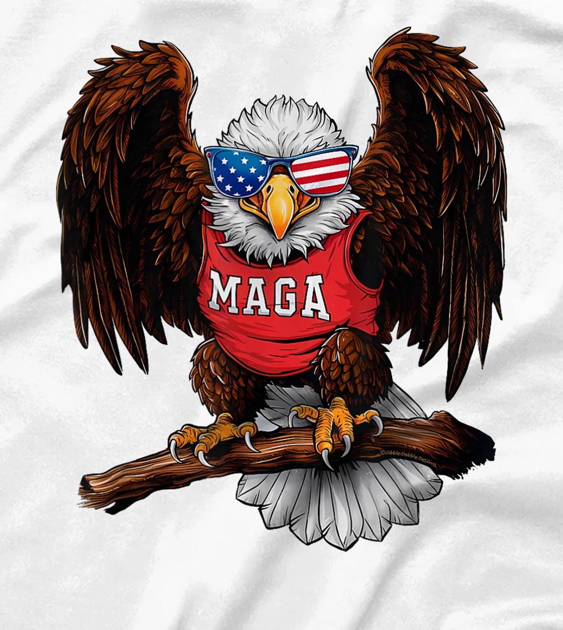 Strong American Patriotic Eagle MAGA USA Trump 2024 T-Shirt