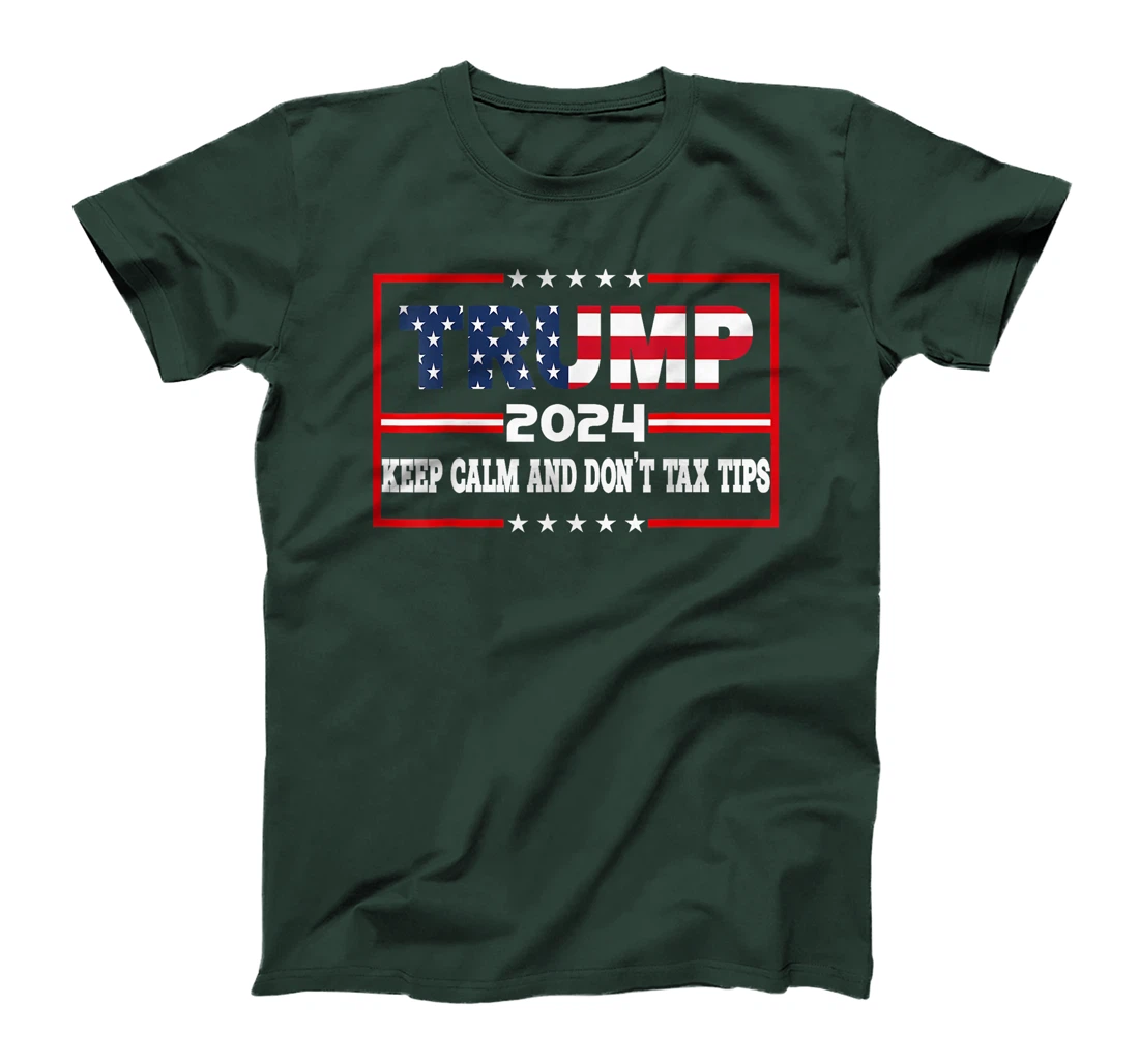 No Tax On Tips Vote Trump 2024 Take America Back Pro-Trump T-Shirt