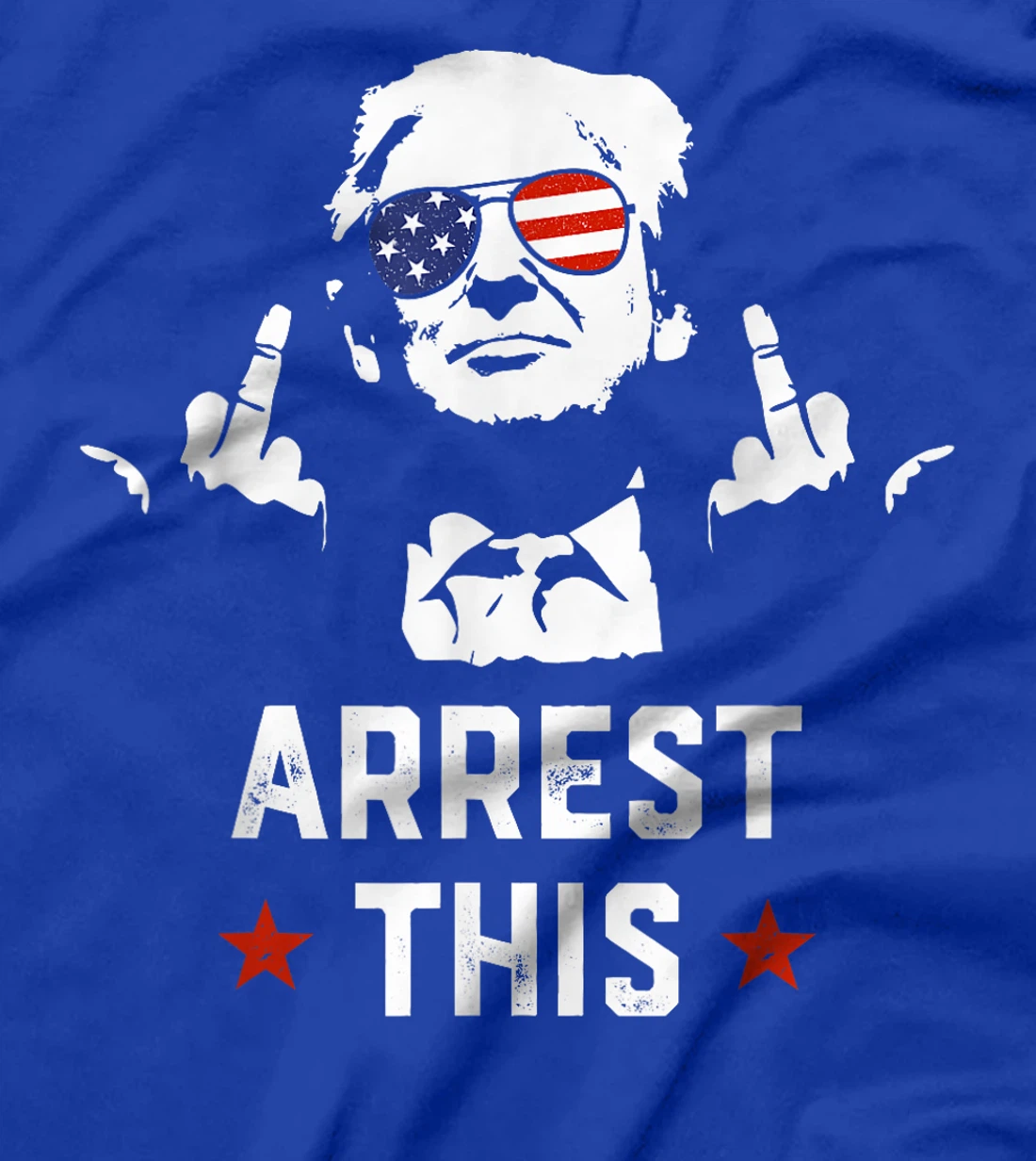 Funny Trump Arrest This Donald Trump Middle Finger President T-Shirt