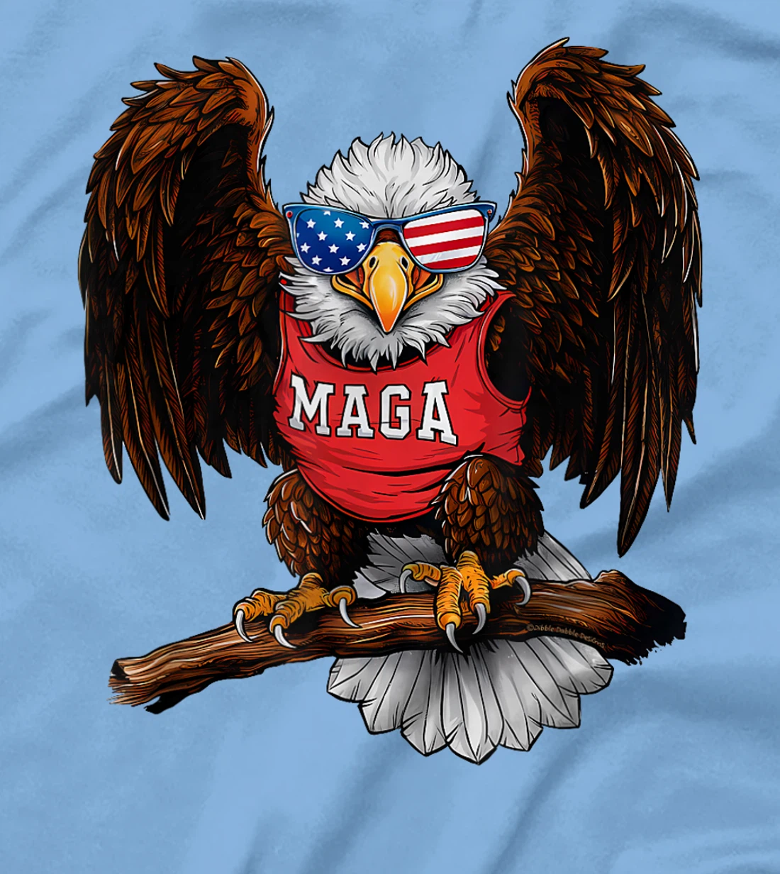 Strong American Patriotic Eagle MAGA USA Trump 2024 T-Shirt