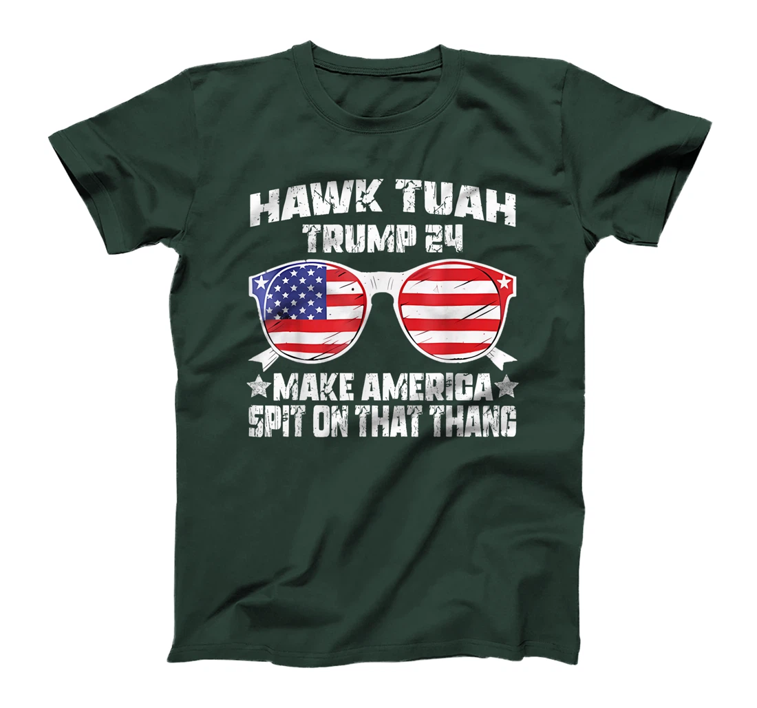 Trump Hawk Tuah Funny Viral Humor Meme Video Girl 24 Tua T-Shirt