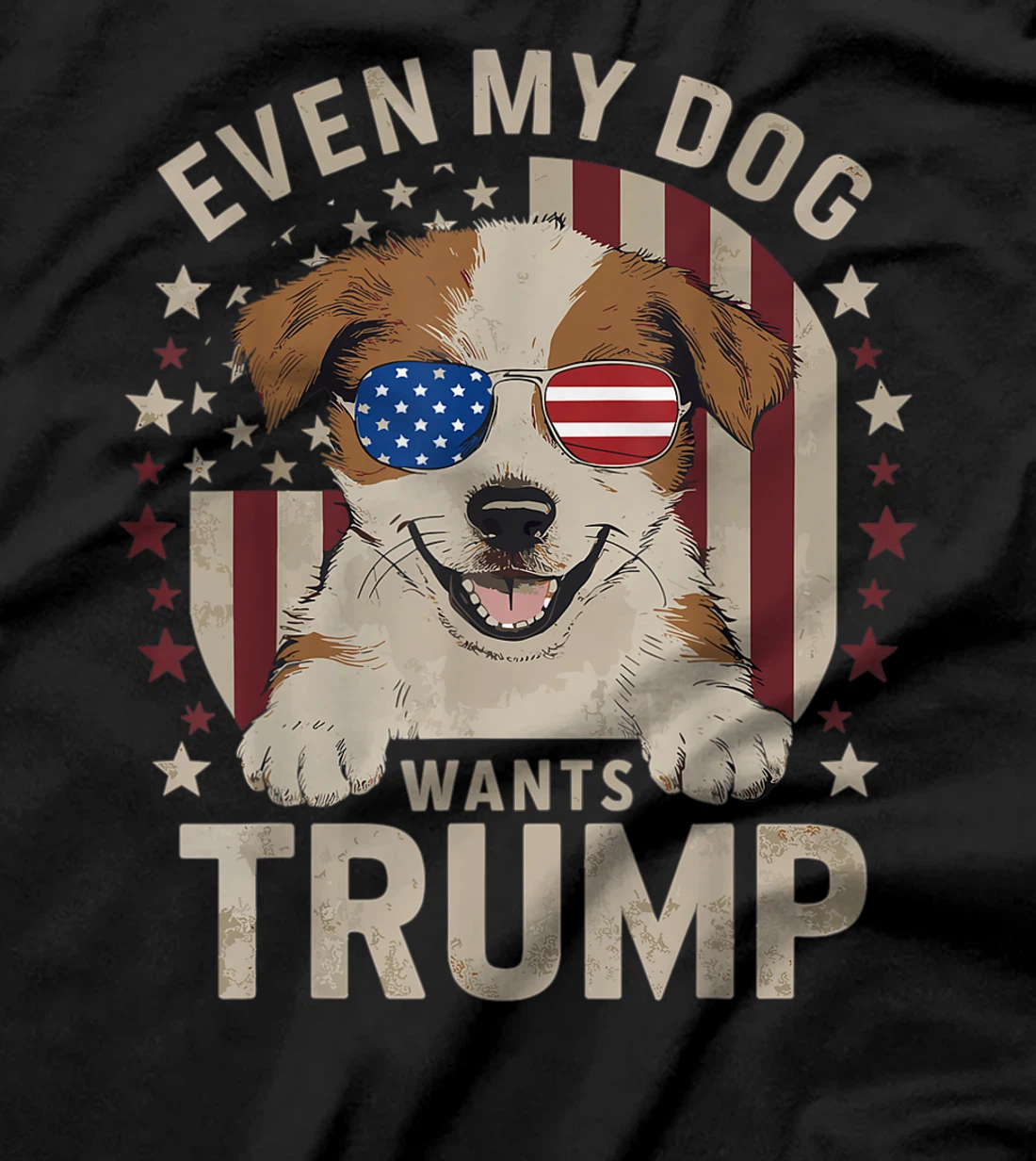 Womens Even My Dog Wants Trump 2024, Love Dog Love Trump T-Shirt