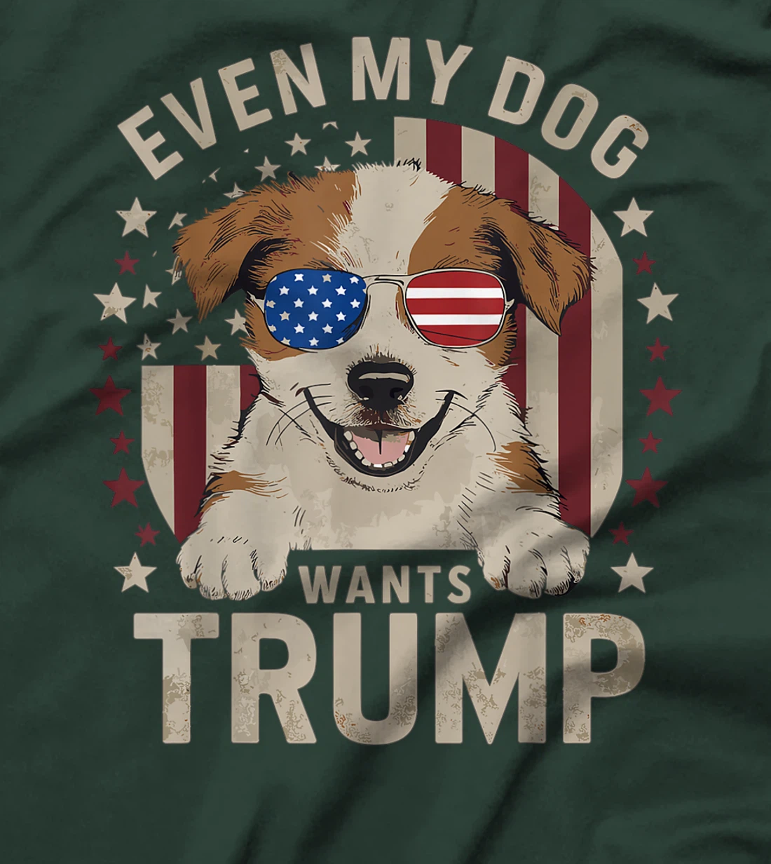 Womens Even My Dog Wants Trump 2024, Love Dog Love Trump T-Shirt