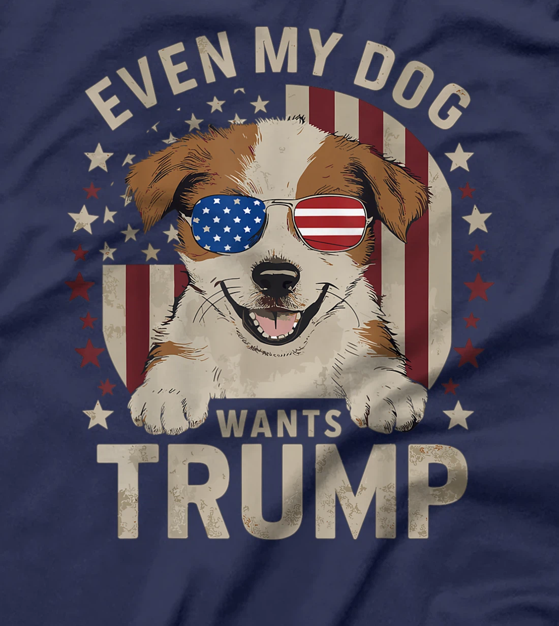 Womens Even My Dog Wants Trump 2024, Love Dog Love Trump T-Shirt