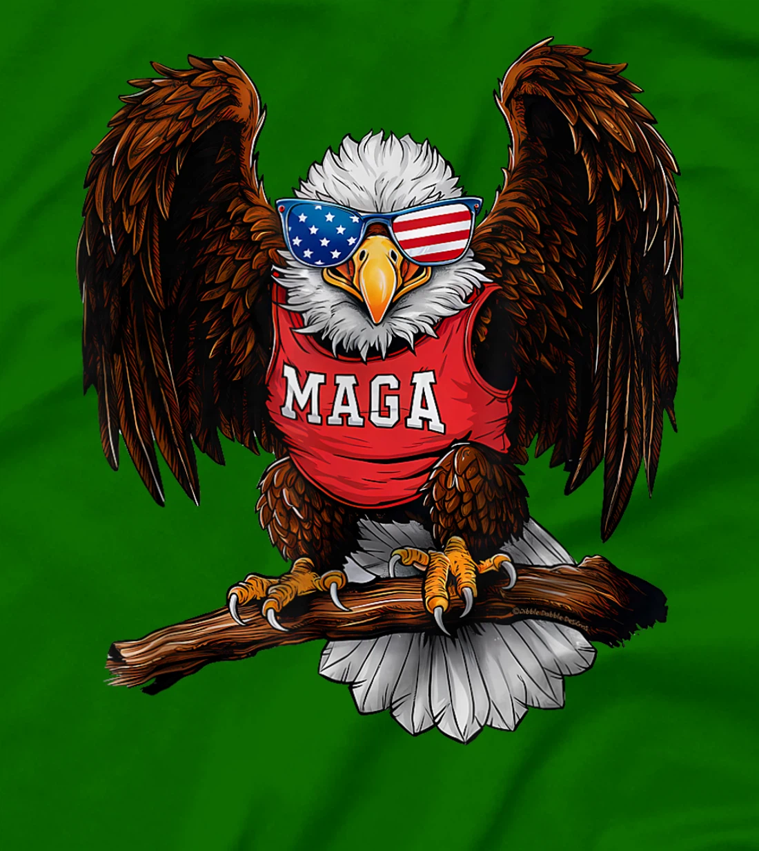 Strong American Patriotic Eagle MAGA USA Trump 2024 T-Shirt