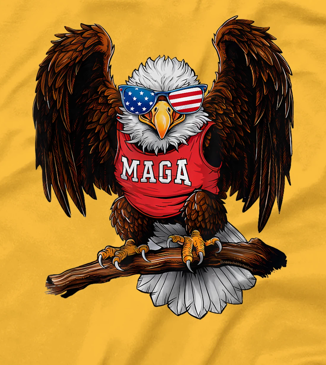 Strong American Patriotic Eagle MAGA USA Trump 2024 T-Shirt