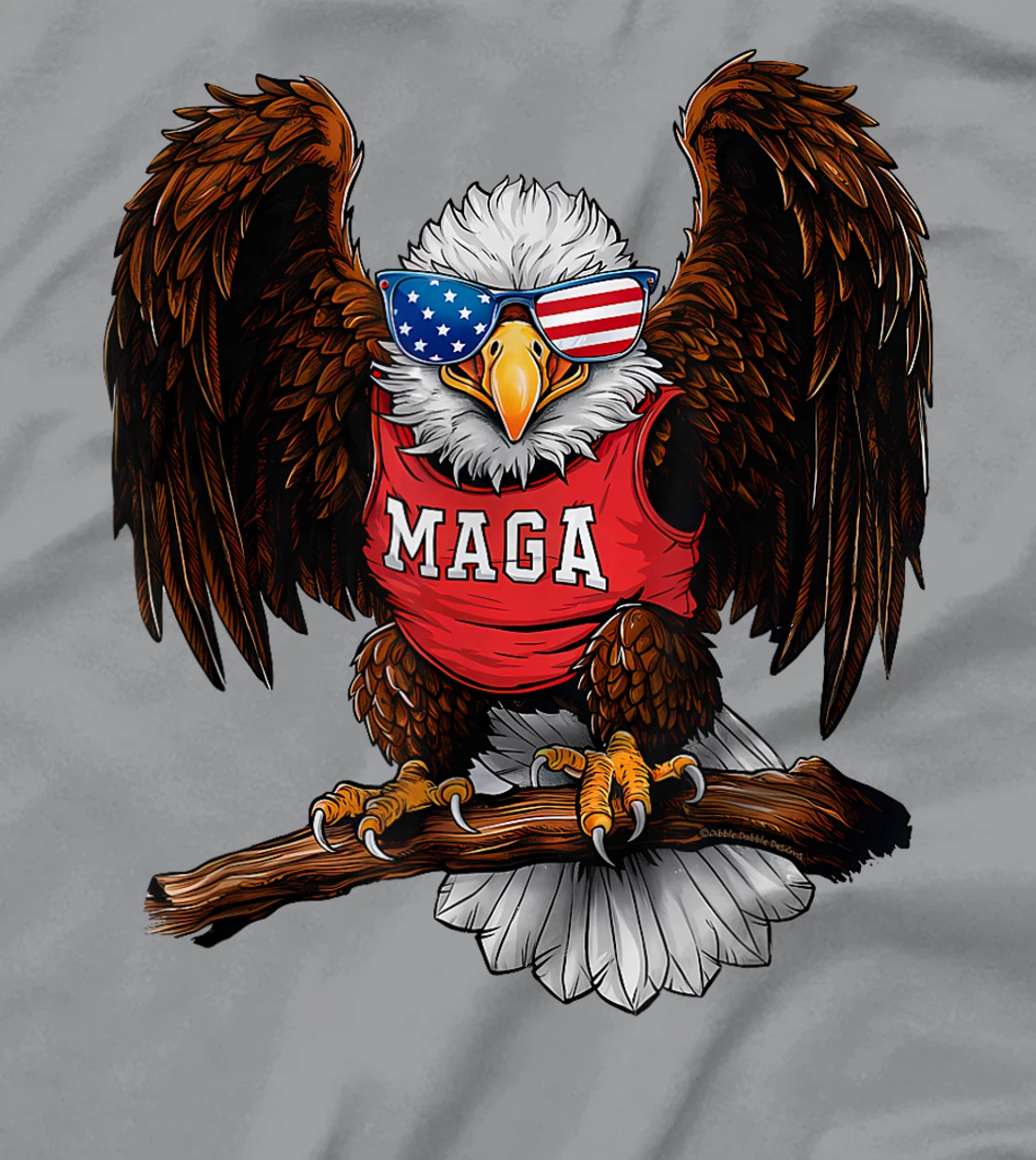 Strong American Patriotic Eagle MAGA USA Trump 2024 T-Shirt