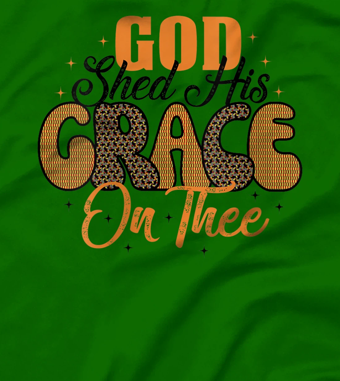 Womens Christian 4th of July God Shed His Grace On Thee 4th Of July T-Shirt
