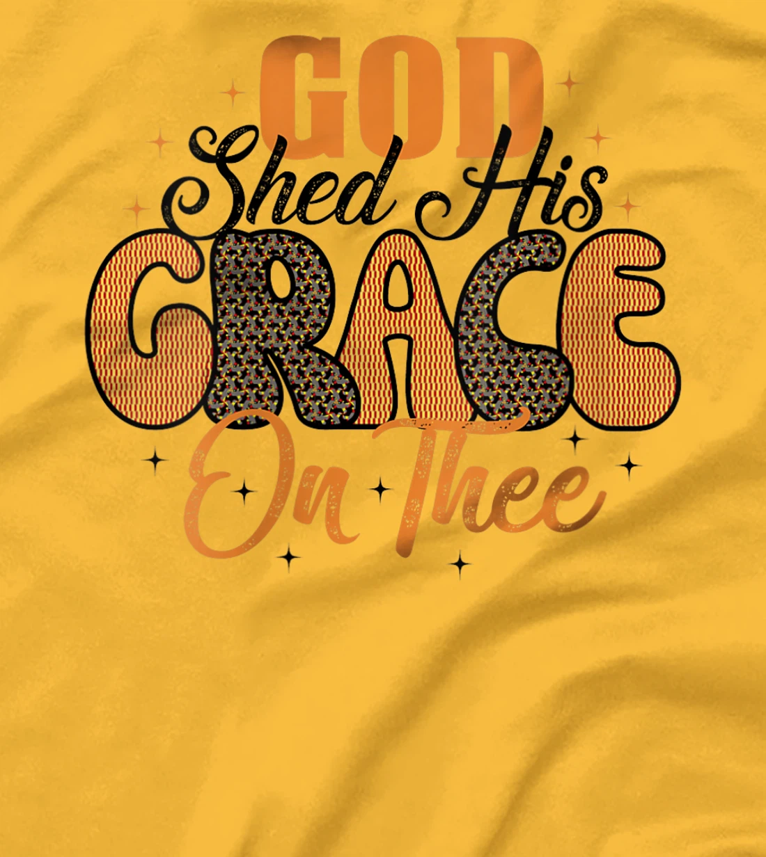 Womens Christian 4th of July God Shed His Grace On Thee 4th Of July T-Shirt