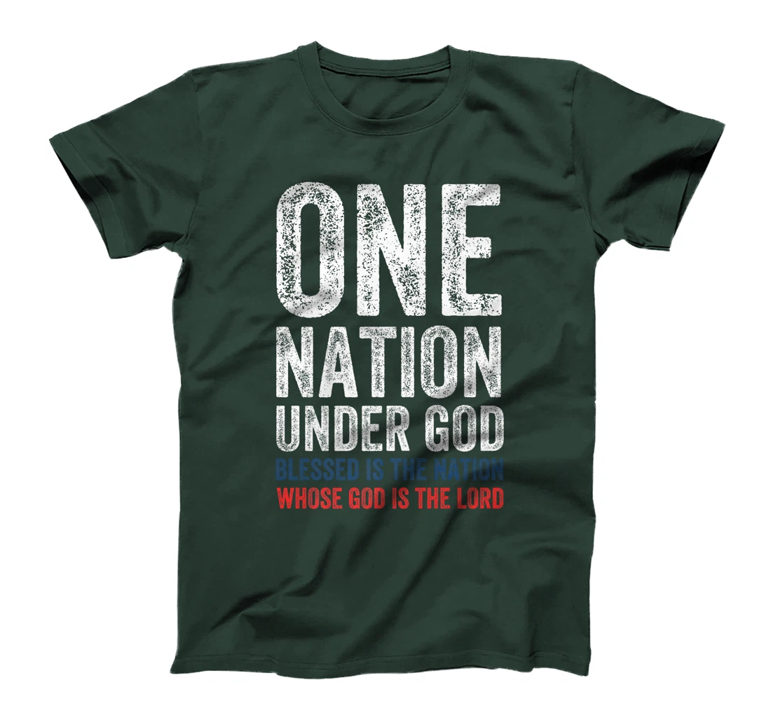 One Nation Under God Blessed Is The Nation Whose God Premium T-Shirt