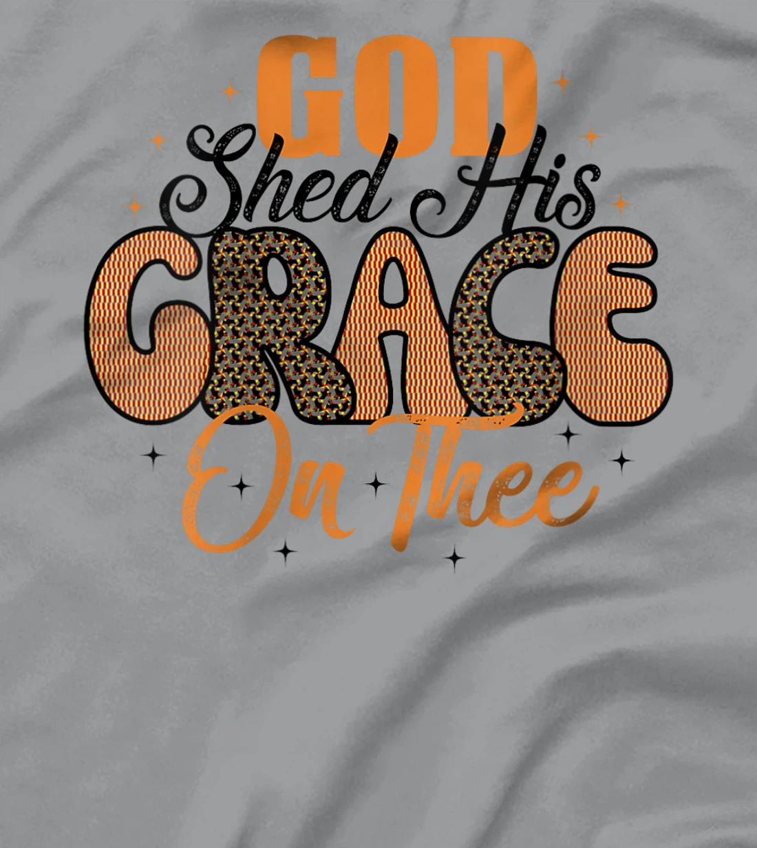 Womens Christian 4th of July God Shed His Grace On Thee 4th Of July T-Shirt
