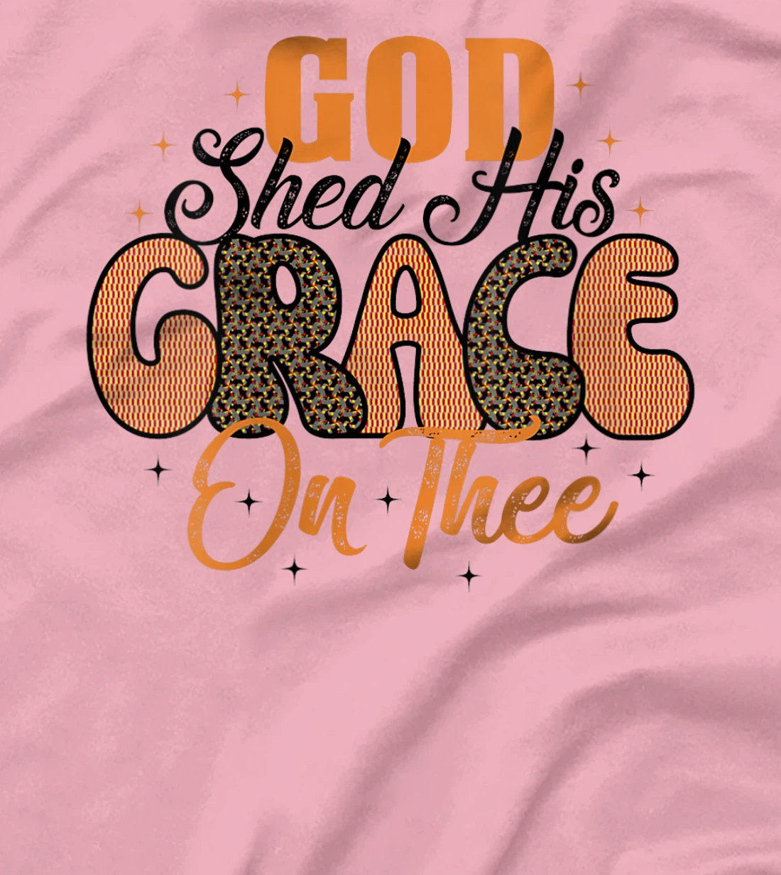 Womens Christian 4th of July God Shed His Grace On Thee 4th Of July T-Shirt