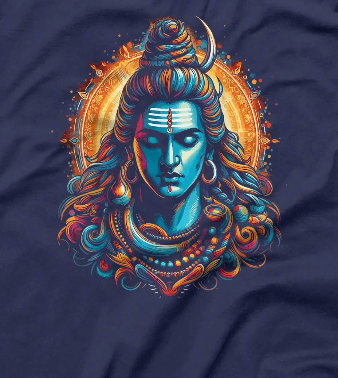 Lord Shiva Hindu God Mahadeva Trident Hinduism Devotee T-Shirt
