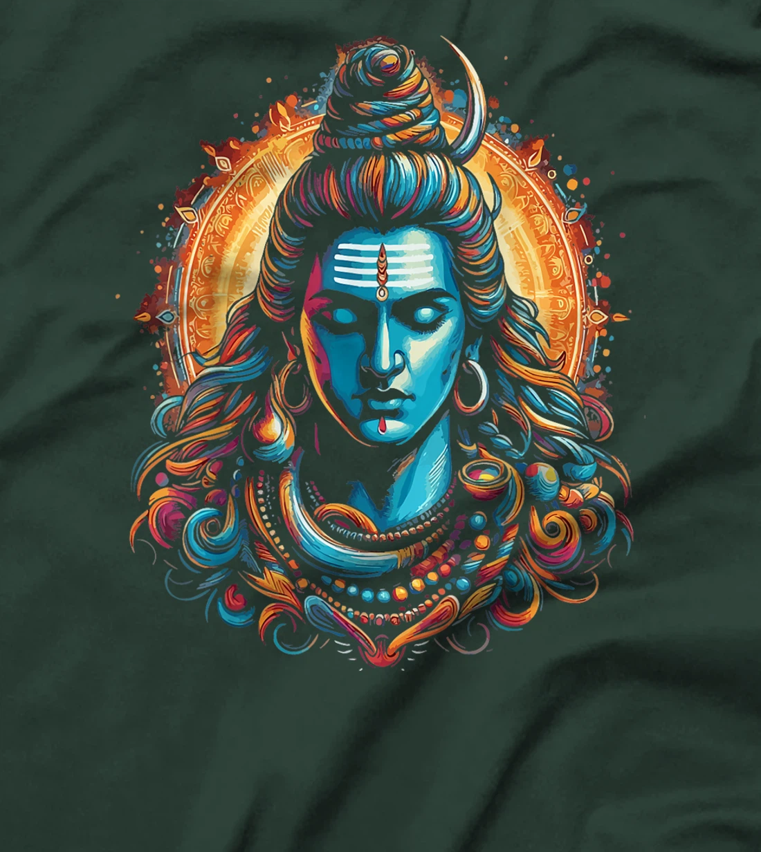 Lord Shiva Hindu God Mahadeva Trident Hinduism Devotee T-Shirt