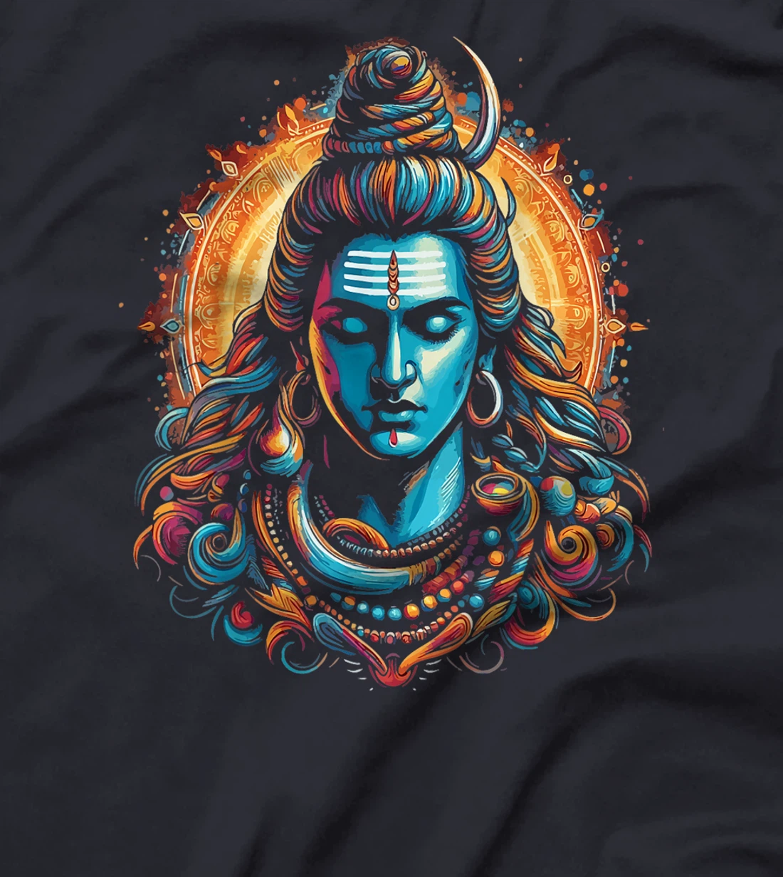 Lord Shiva Hindu God Mahadeva Trident Hinduism Devotee T-Shirt