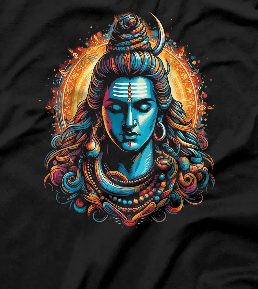 Lord Shiva Hindu God Mahadeva Trident Hinduism Devotee T-Shirt