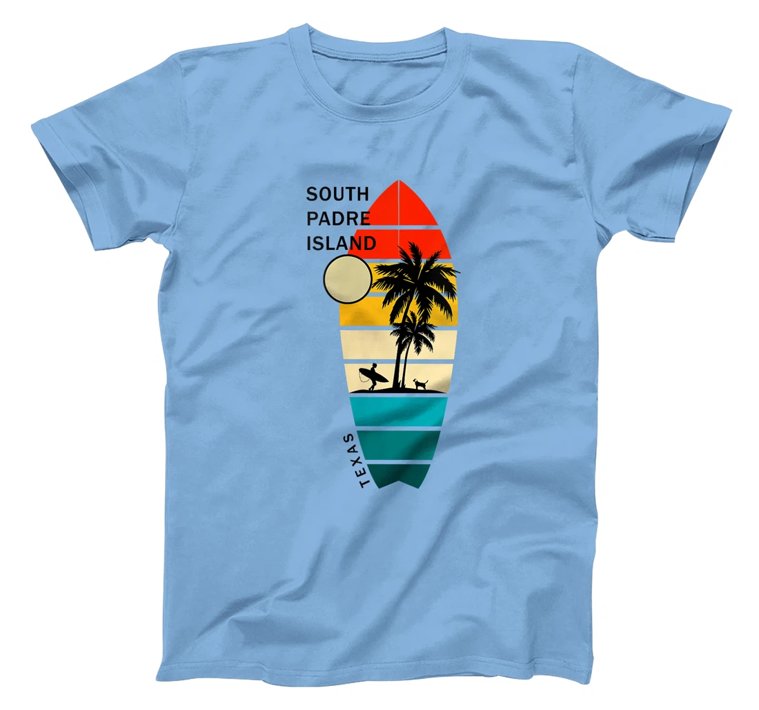 Womens Retro South Padre Island Beach Texas Surfboarders Surfers T-Shirt