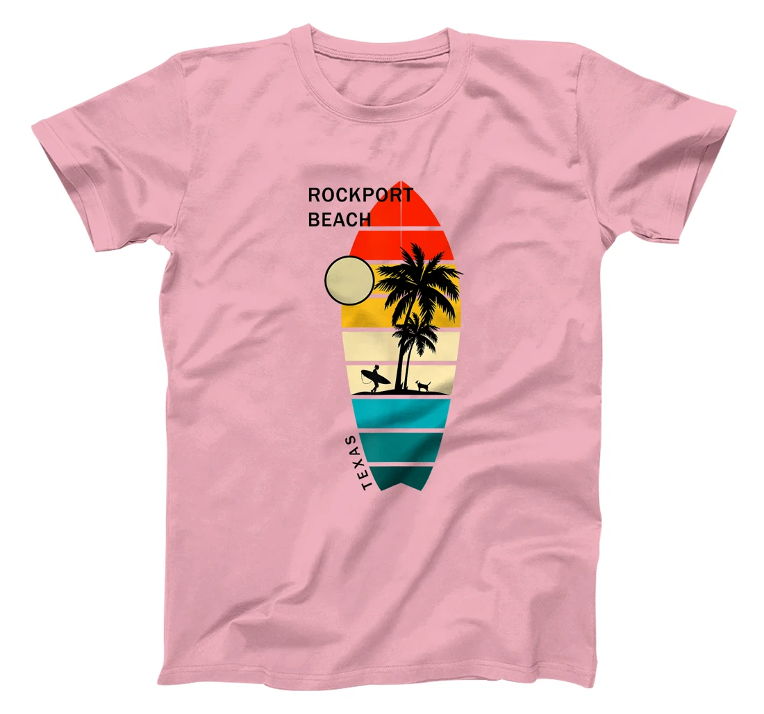 Retro Rockport Beach Texas Surfboarders Surfers T-Shirt