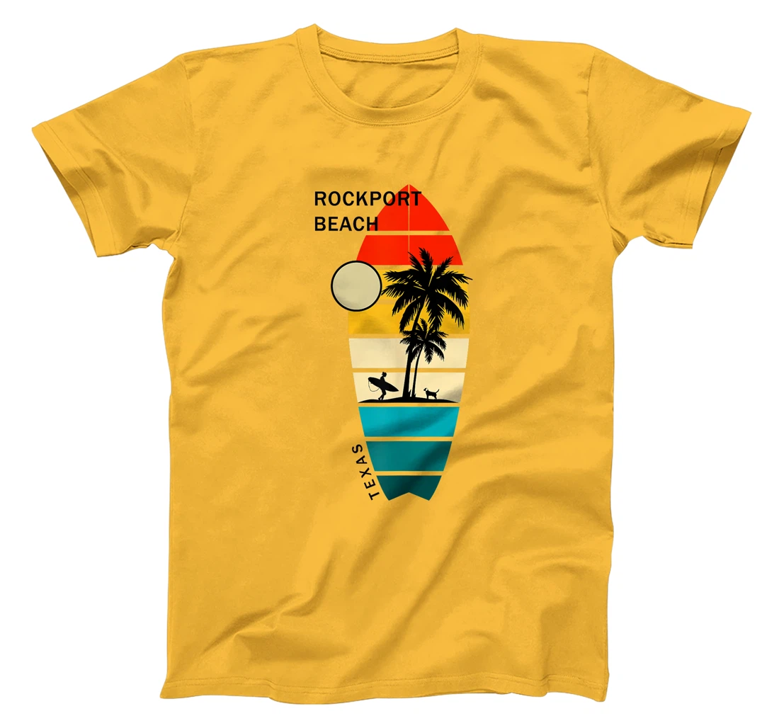 Retro Rockport Beach Texas Surfboarders Surfers T-Shirt