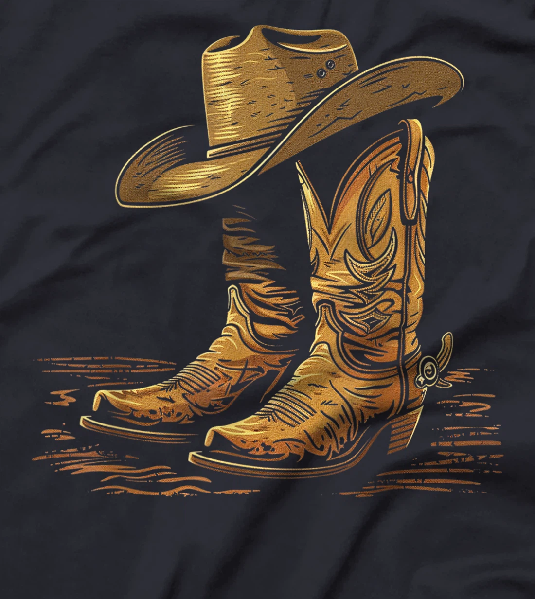 Howdy Cowboy Western Men Rodeo Texas Shirts T-Shirt