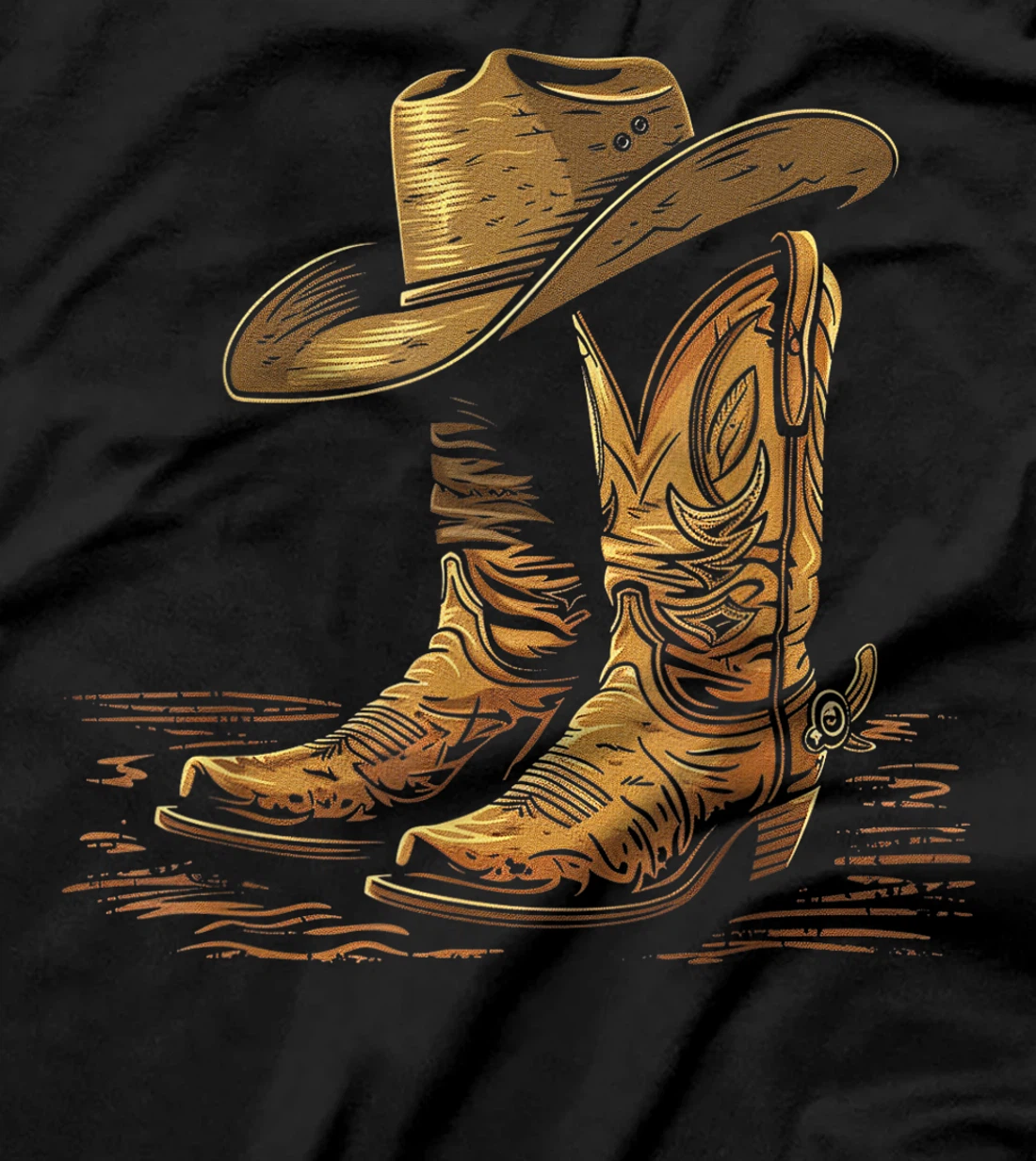 Howdy Cowboy Western Men Rodeo Texas Shirts T-Shirt
