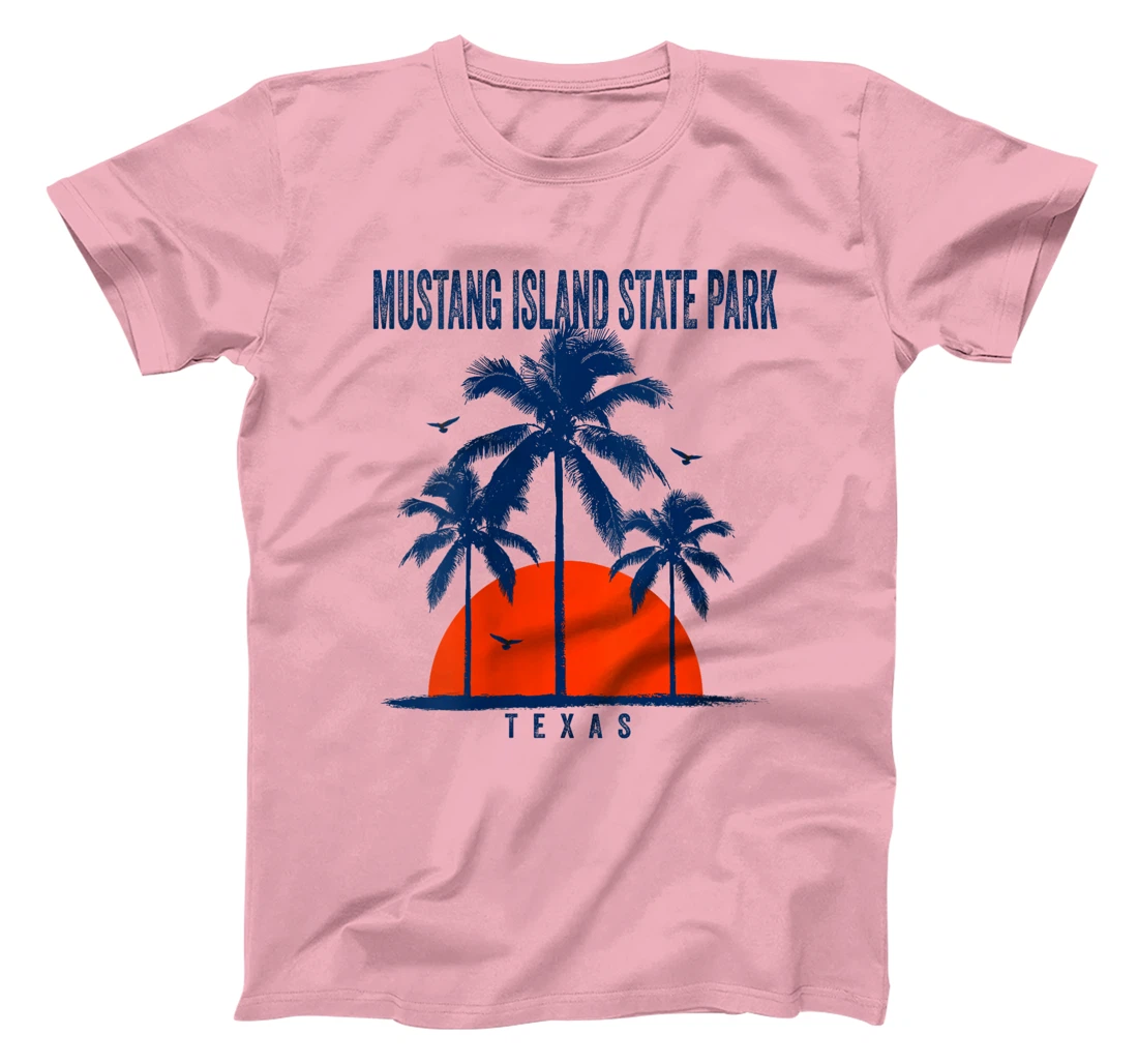 Womens Mustang Island State Park Texas Ocean Surfing Surfboarding T-Shirt