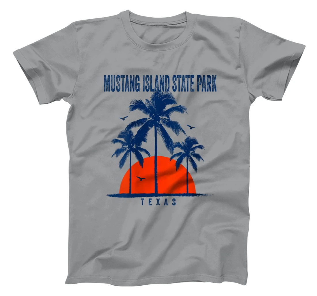 Womens Mustang Island State Park Texas Ocean Surfing Surfboarding T-Shirt