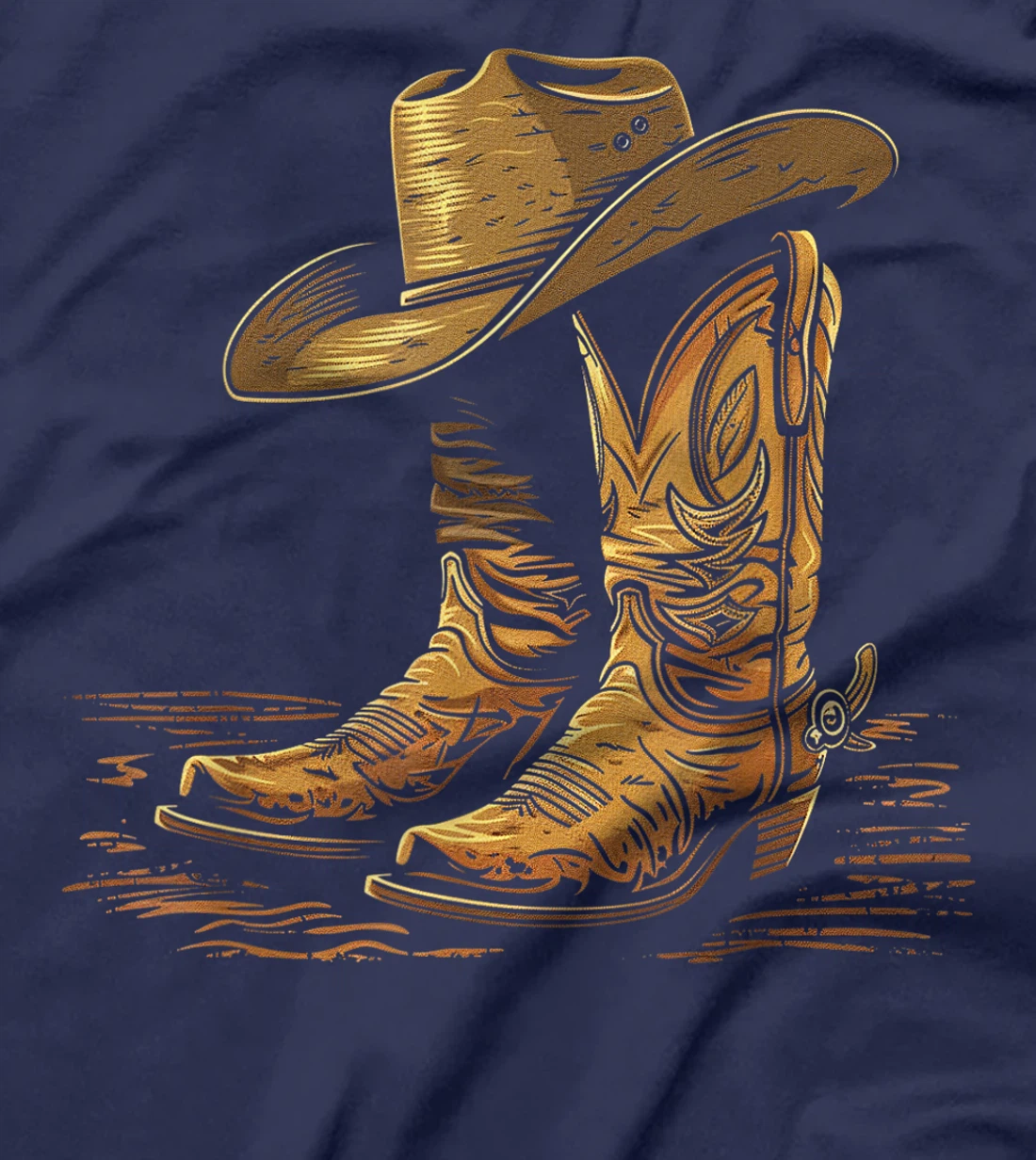 Howdy Cowboy Western Men Rodeo Texas Shirts T-Shirt
