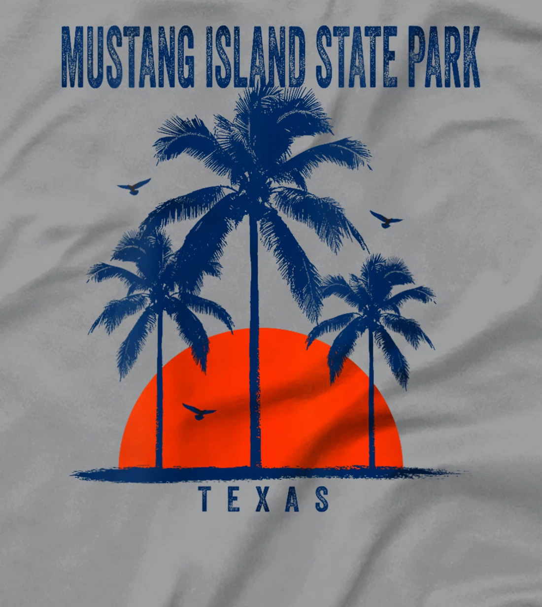 Womens Mustang Island State Park Texas Ocean Surfing Surfboarding T-Shirt