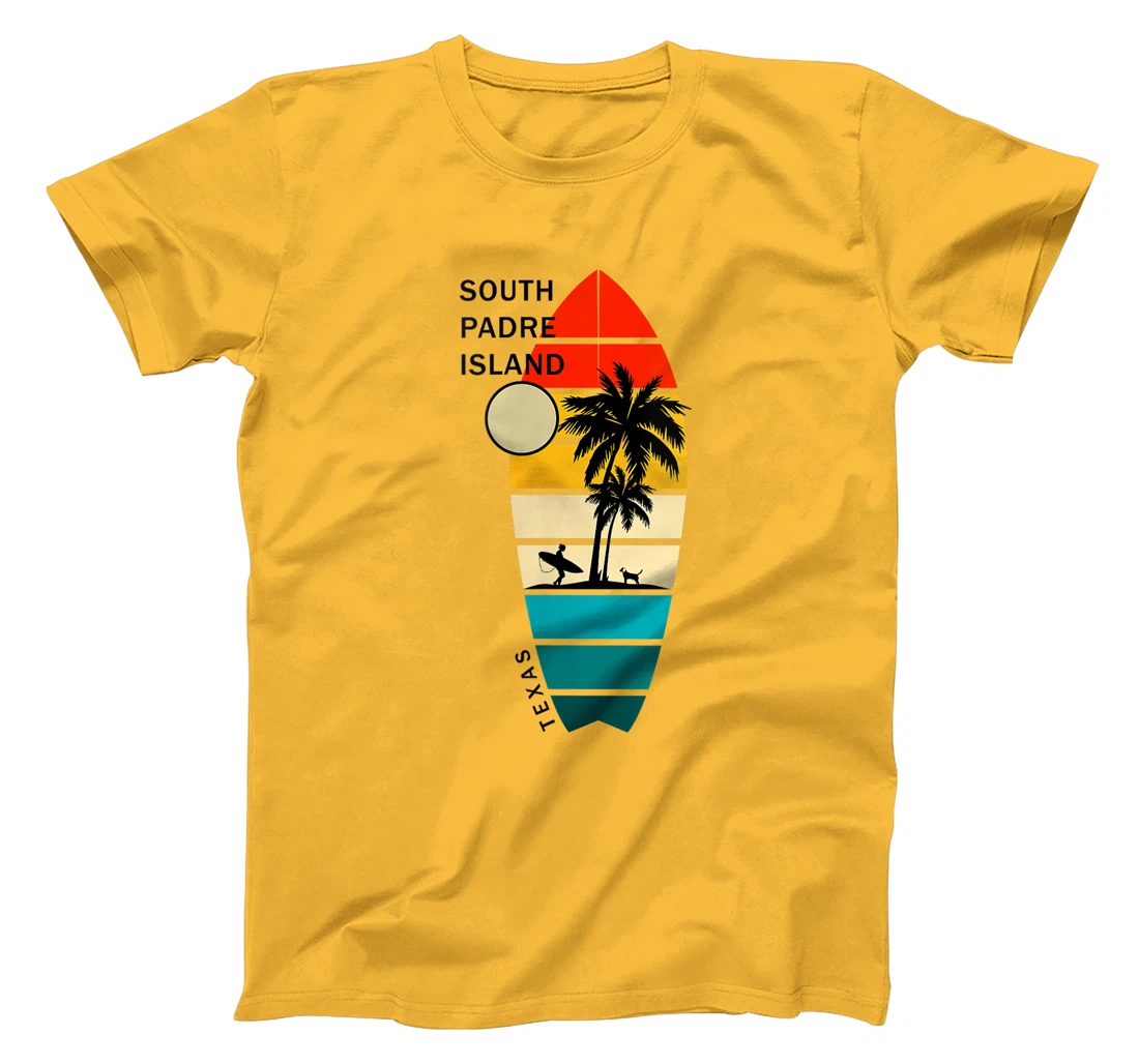 Womens Retro South Padre Island Beach Texas Surfboarders Surfers T-Shirt