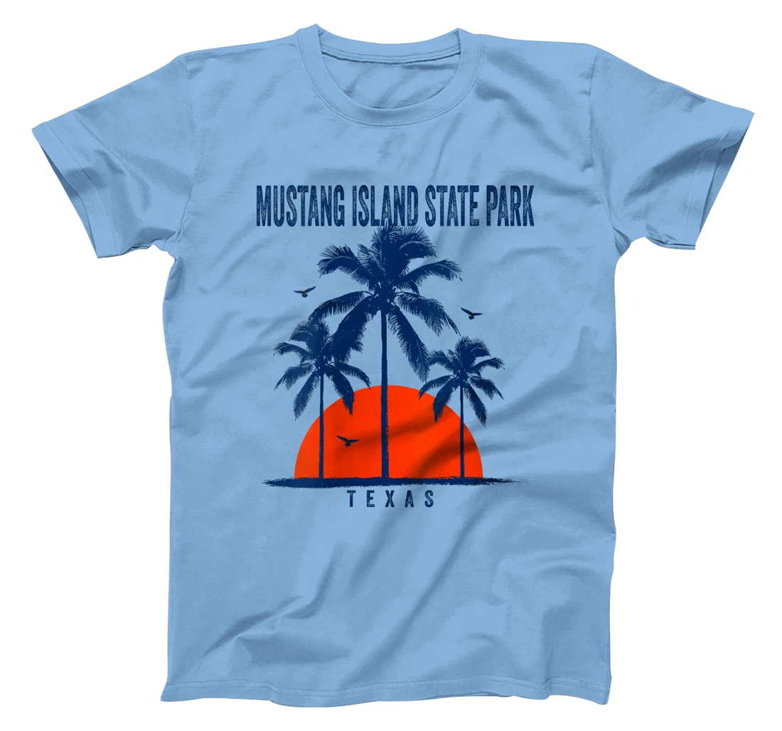 Womens Mustang Island State Park Texas Ocean Surfing Surfboarding T-Shirt