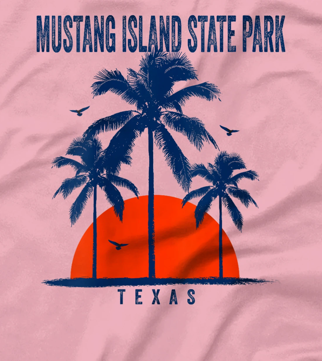 Womens Mustang Island State Park Texas Ocean Surfing Surfboarding T-Shirt