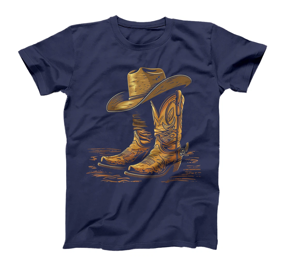 Howdy Cowboy Western Men Rodeo Texas Shirts T-Shirt
