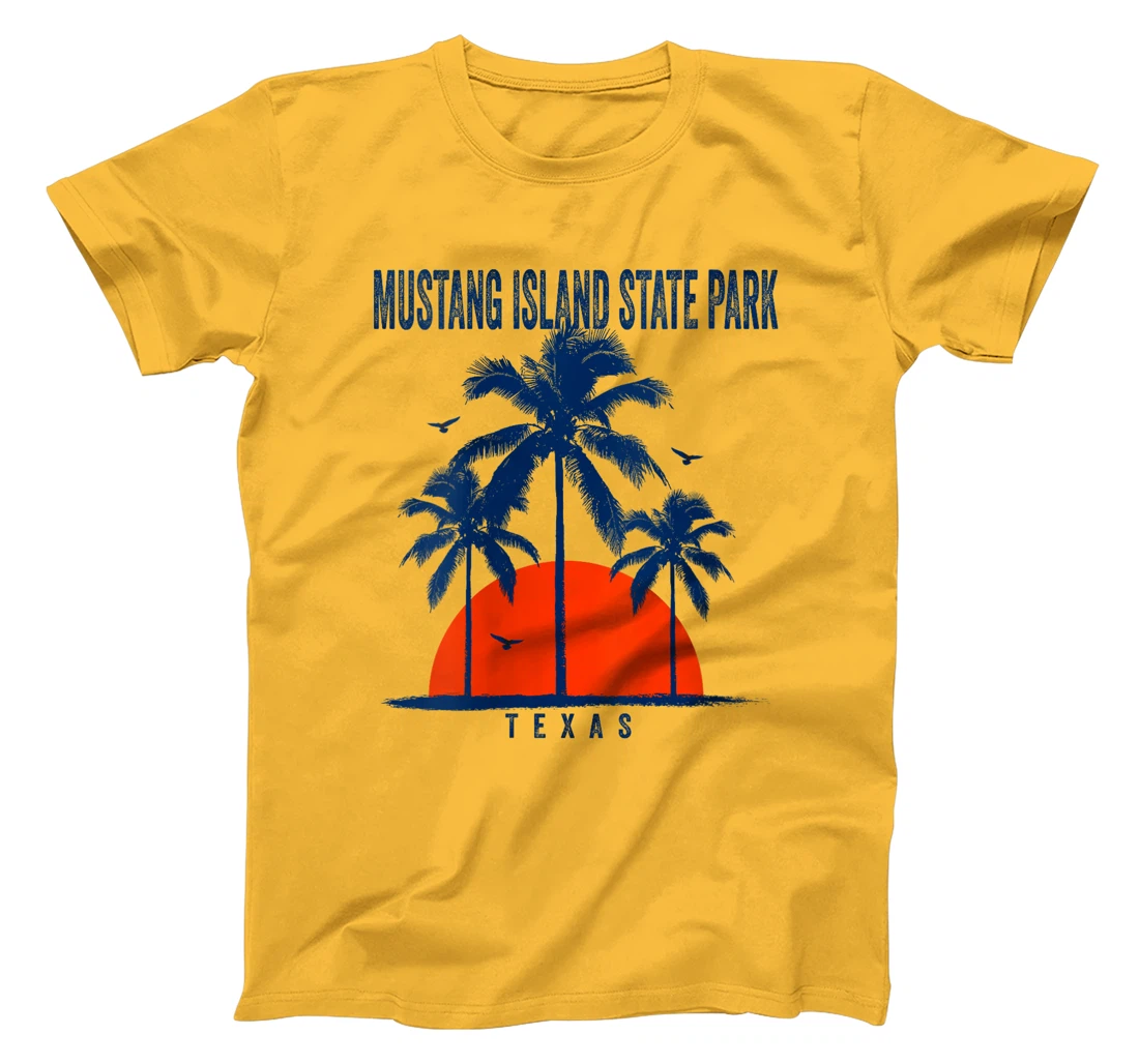 Womens Mustang Island State Park Texas Ocean Surfing Surfboarding T-Shirt