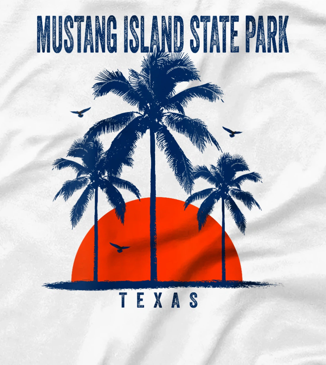 Womens Mustang Island State Park Texas Ocean Surfing Surfboarding T-Shirt