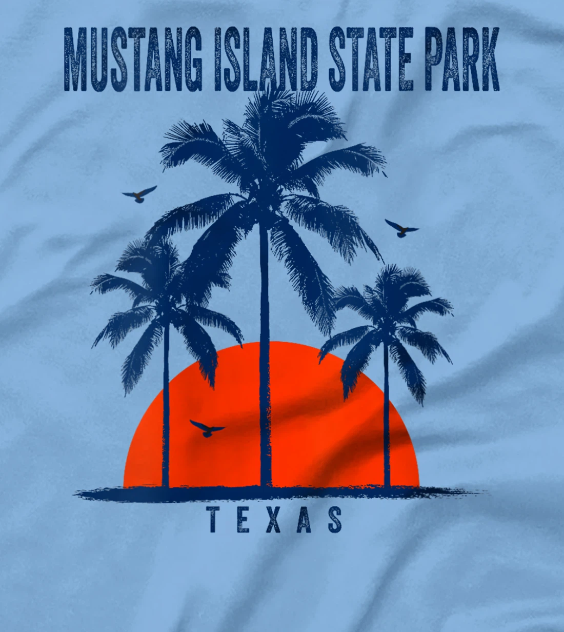 Womens Mustang Island State Park Texas Ocean Surfing Surfboarding T-Shirt