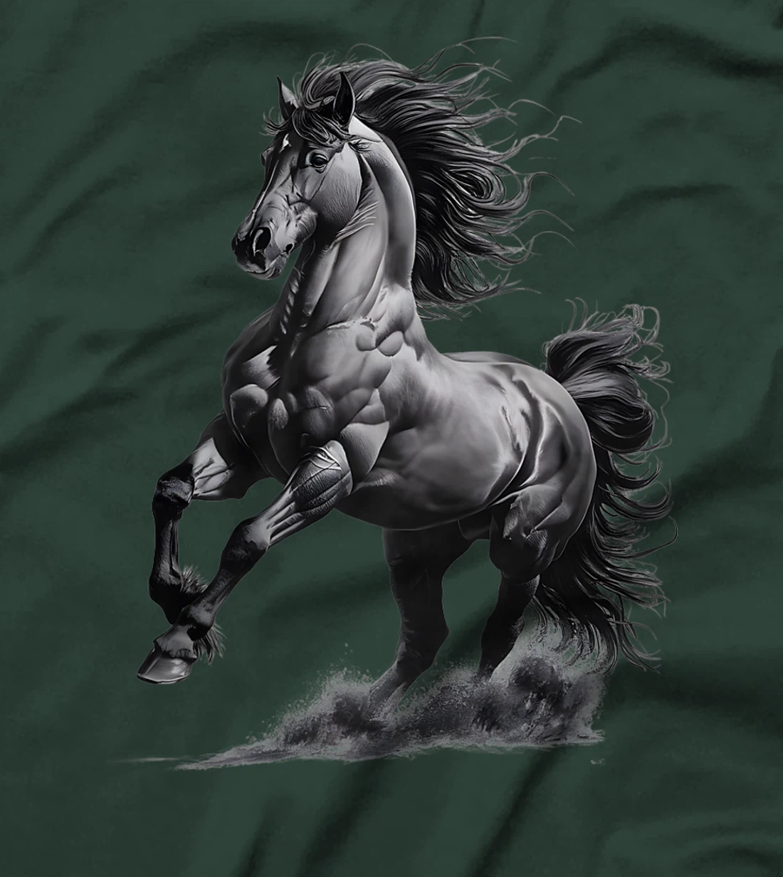 Vintage Texas Western Equestrian Hand Drawn Wild Horse Lover Premium T-Shirt