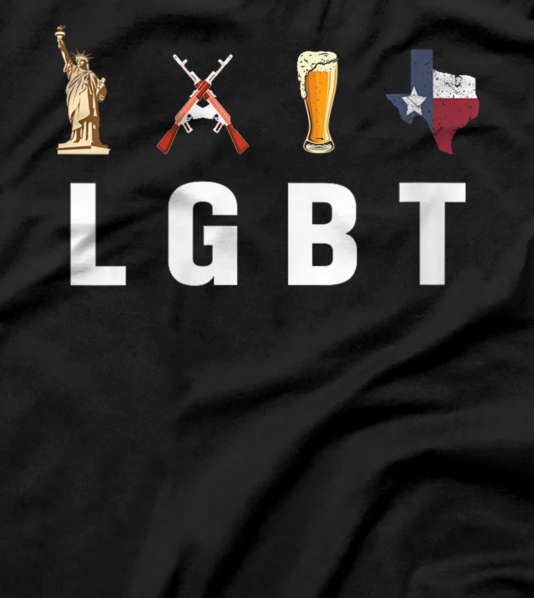 Womens Liberty Guns Beers Texas Funny T-Shirt